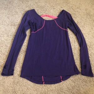 Glyder long sleeve purple top